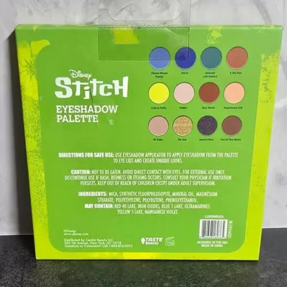 Disney Stitch Eyeshadow Palette - Vibrant Colors